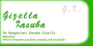 gizella kasuba business card